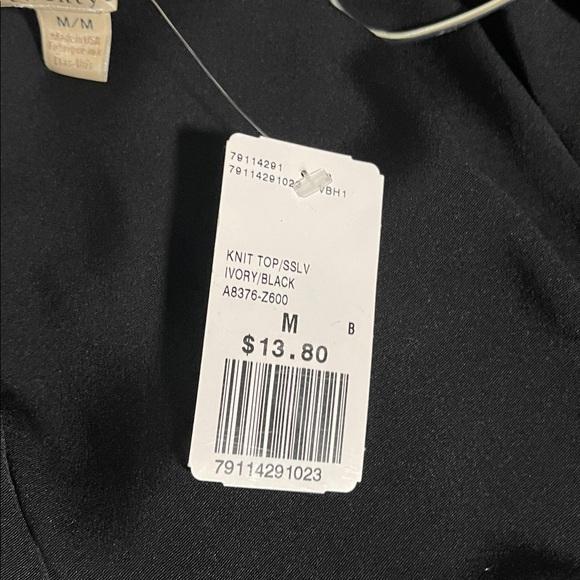 Forever 21 White Short Sleeve Tee with Black Chain Print - Picture 2 of 2